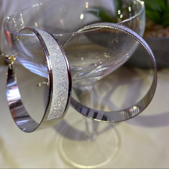 Silver Hoops - Picture 1 of 2